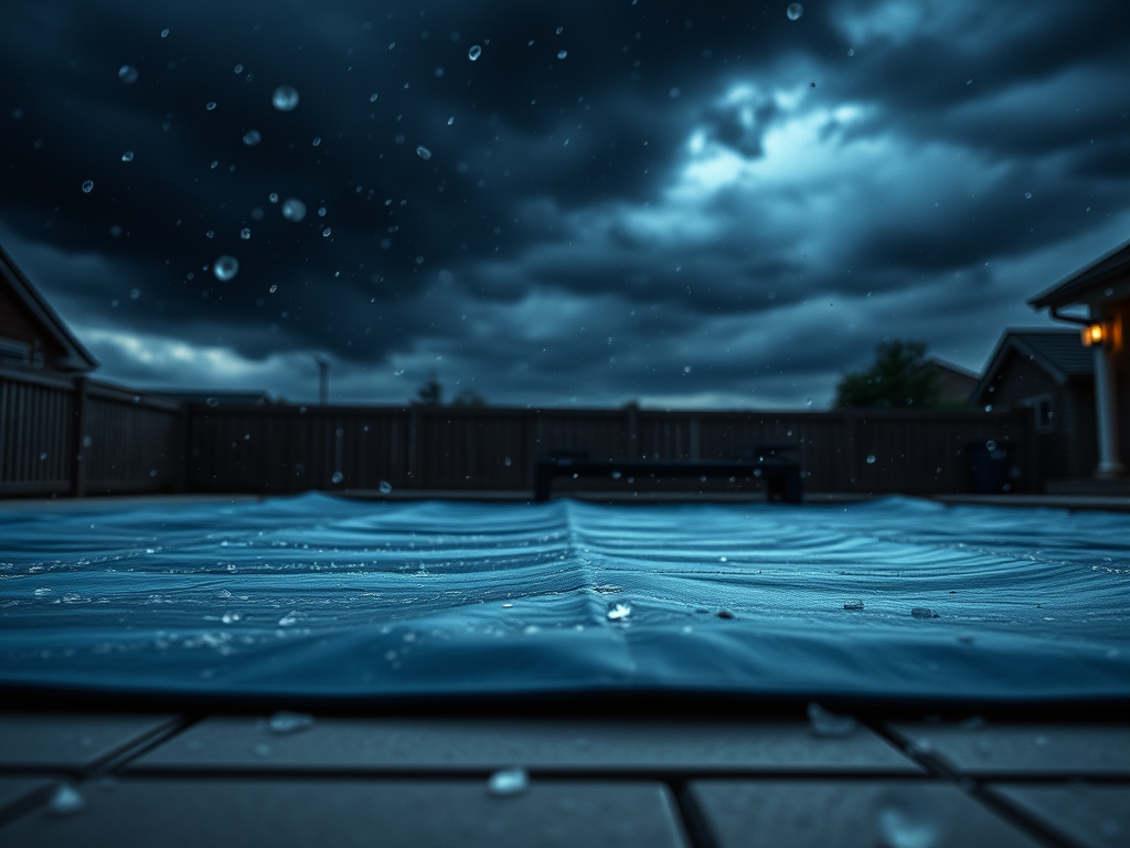 Poolabdeckung durch Hagel beschädigt? So sichern Sie sich optimal gegen Hagelschäden ab