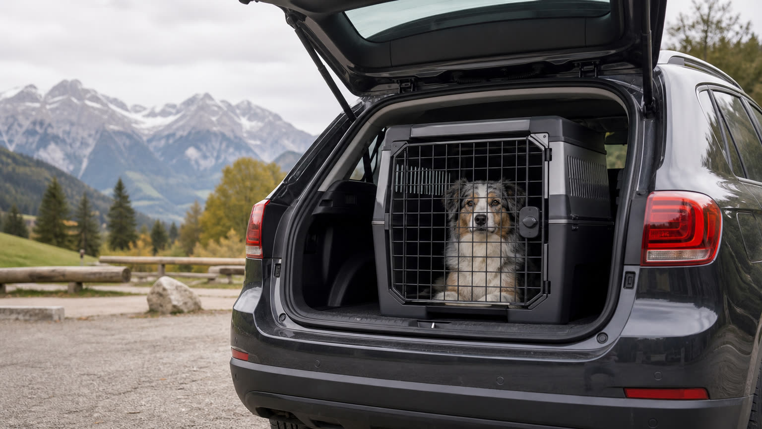 Hund im Auto ungesichert: Welche Versicherung zahlt bei Unfall in Österreich?