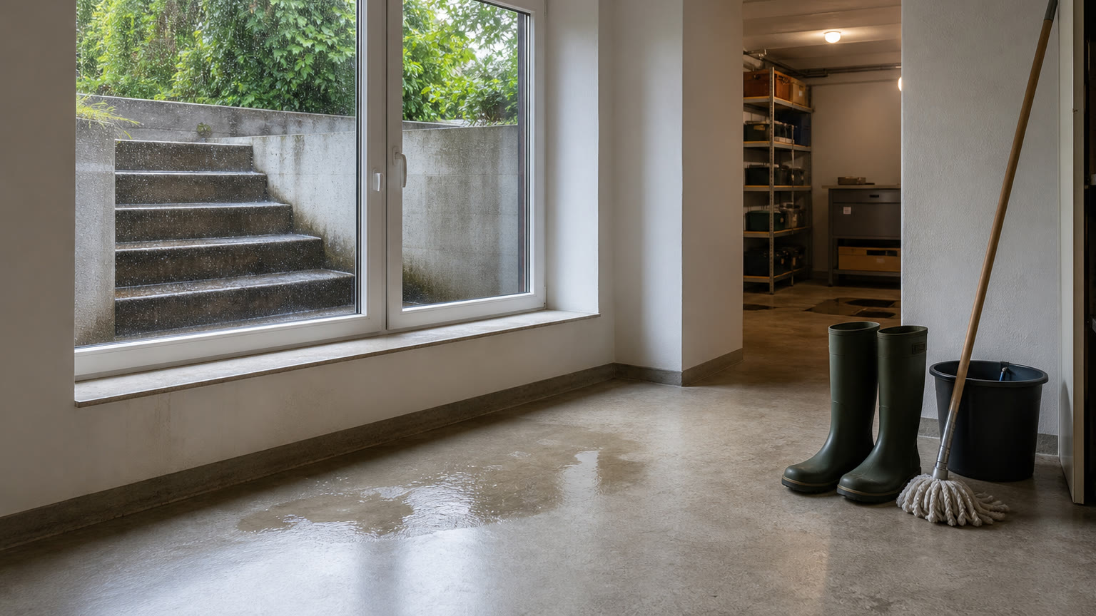 Kellerfenster bei Starkregen offen: Zahlt die Haushaltsversicherung in Österreich?