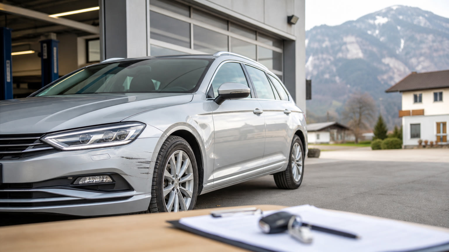 Werkstatt-Ersatzauto beschädigt: Welche Versicherung zahlt in Österreich?