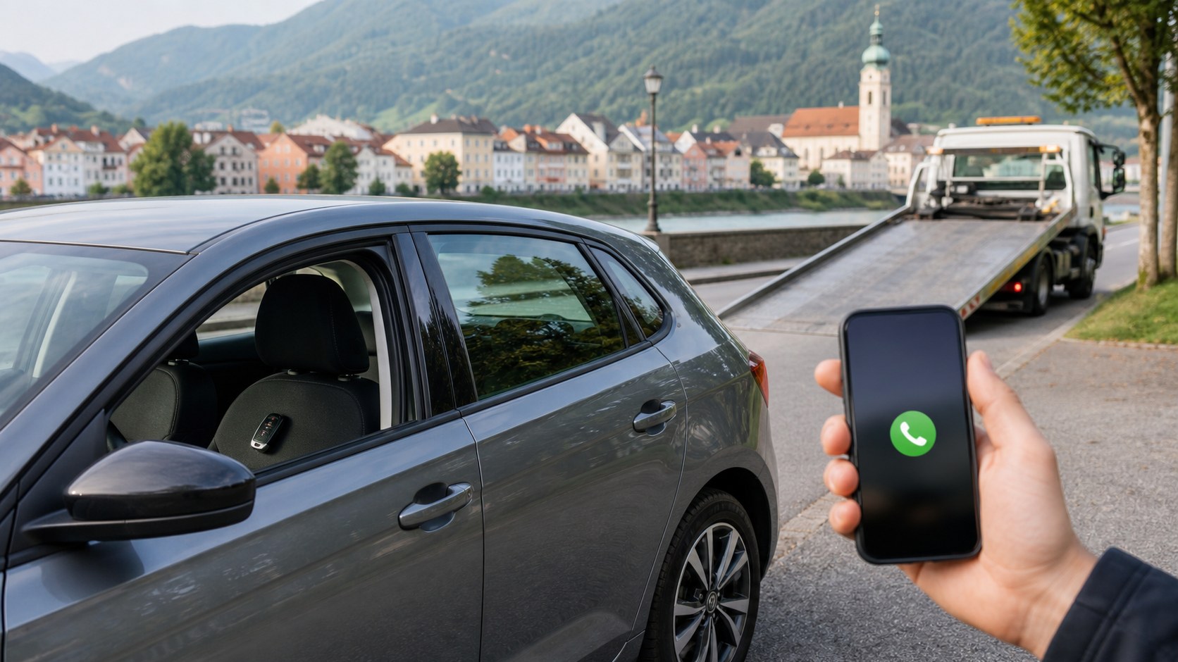Autoschlüssel im Auto eingesperrt: Welche Versicherung zahlt in Österreich?
