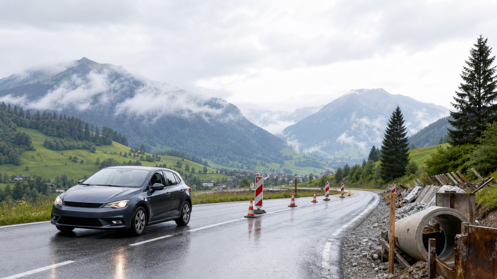 Auto durch Baustelle beschädigt: Welche Versicherung zahlt in Österreich?