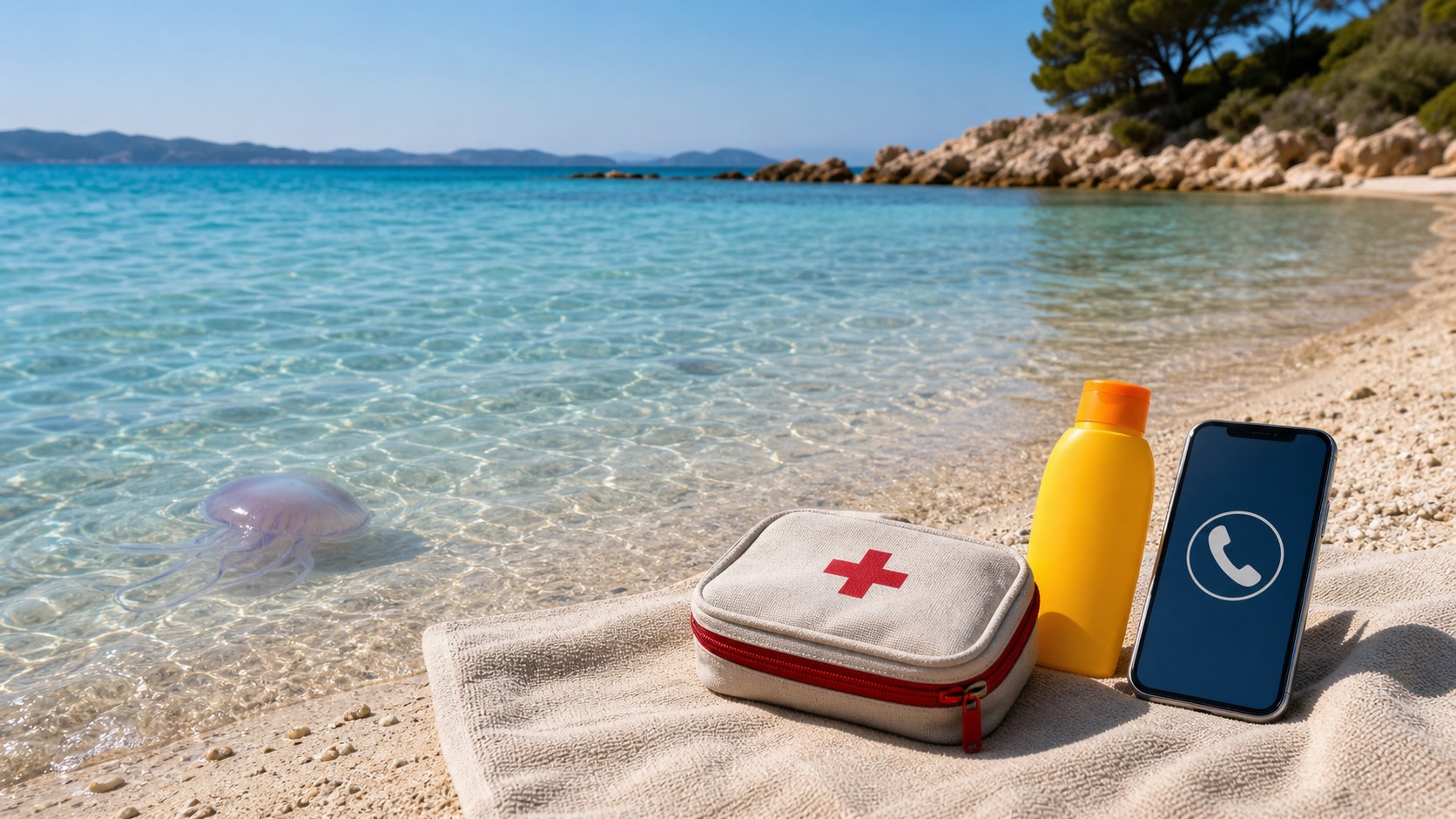 Quallenstich im Urlaub: Welche Versicherung zahlt in Österreich?