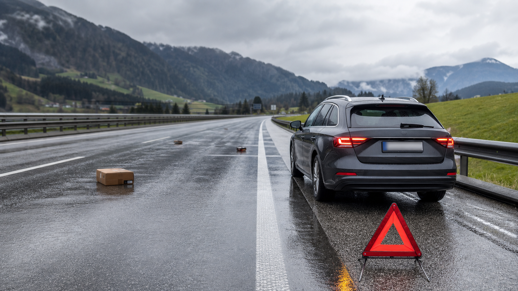 Verlorene Ladung beschädigt Auto: Welche Versicherung zahlt in Österreich?