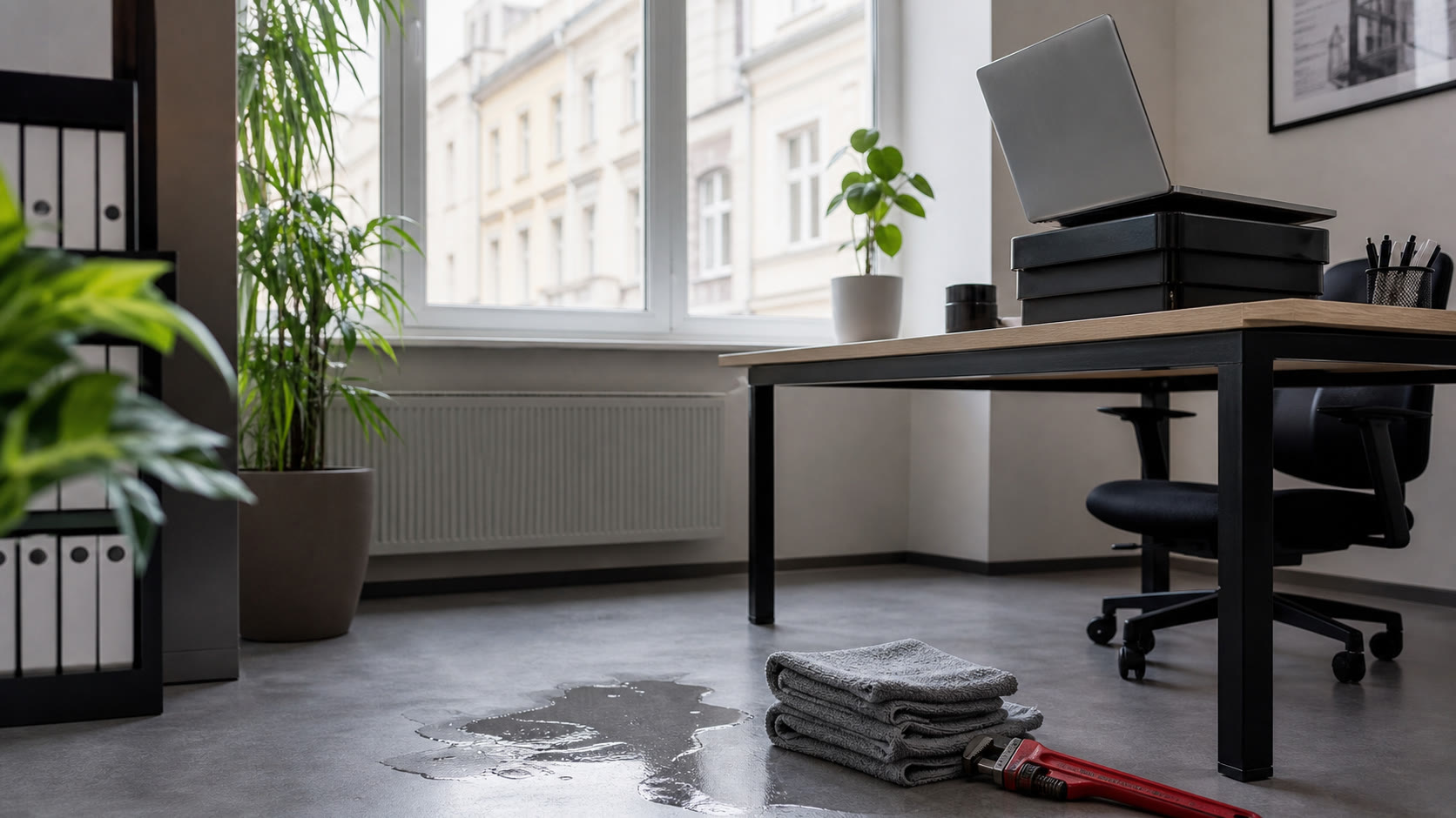 Wasserschaden im gemieteten Büro: Welche Versicherung zahlt für EPU in Österreich?